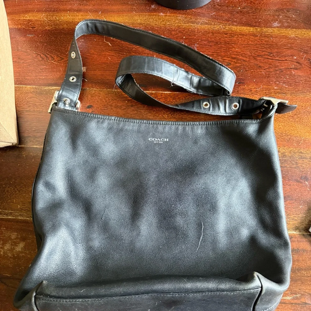 COACH Legacy Black Leather shoulder/crossbody bag
